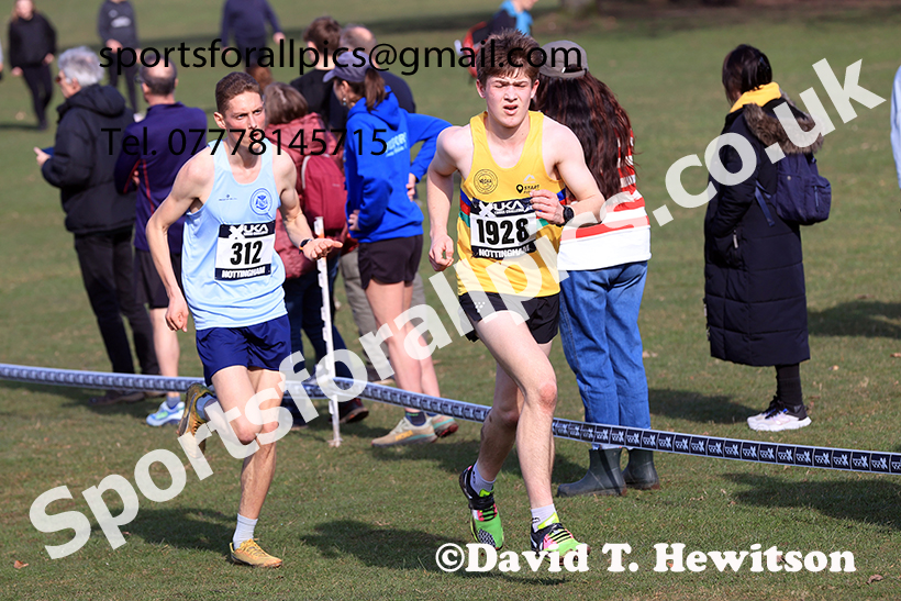 Mens under-20s 2025 UK CAU Inter Counties Cross Country Champs., Wollaton Park, Nottingham. Photo: David T. Hewitson/Sports for All Pics